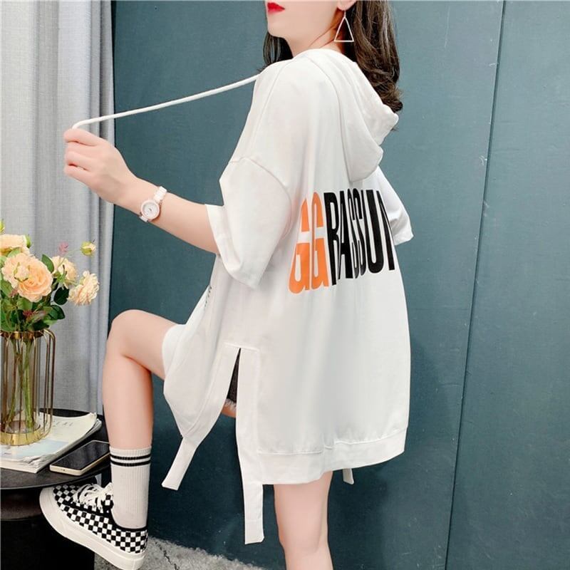 ゆったり感アップ 切り替え 美感いっぱい プリント Tシャツ カットソー＜S-3594＞
