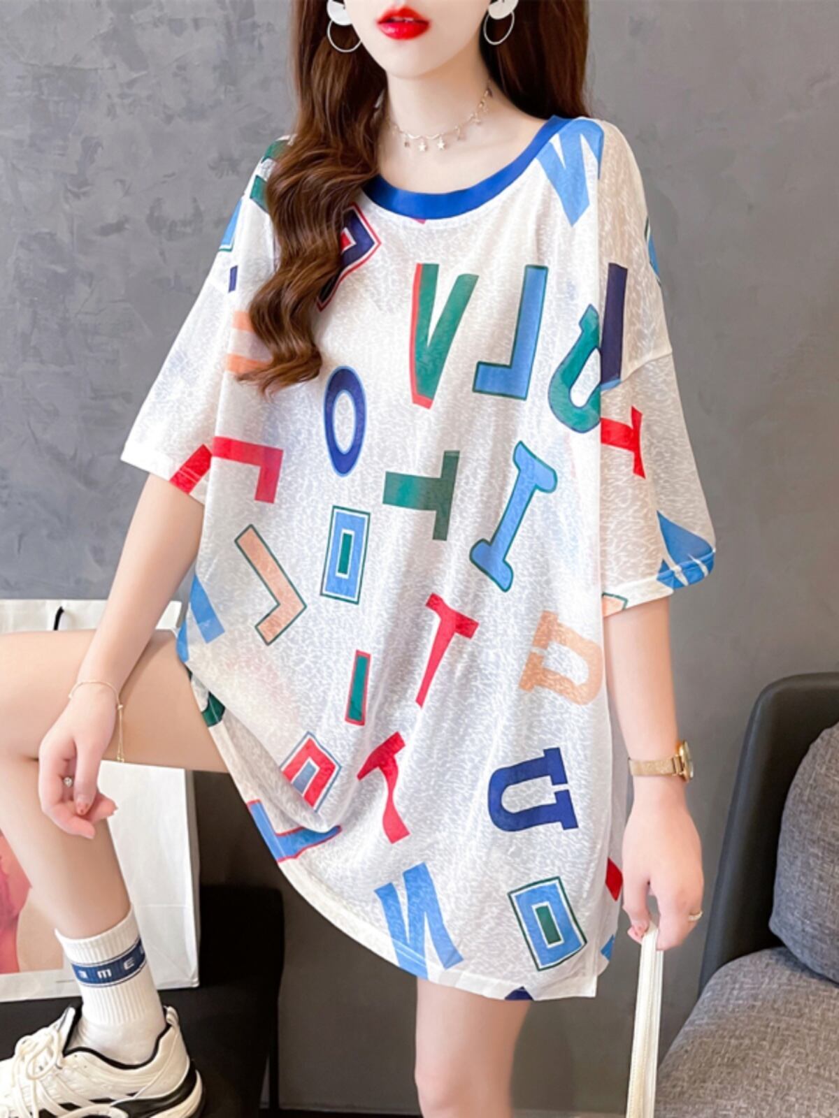 女子マスト 半袖 紫外線対策 ラウンドネック Tシャツ ＜S-8641＞