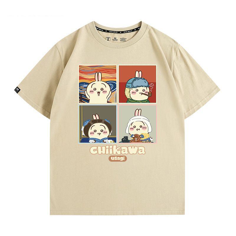ベストセラーアイテム！ カジュアルプリント全5色 早い者勝ち 半袖Tシャツ 男女兼用<S-9124>
