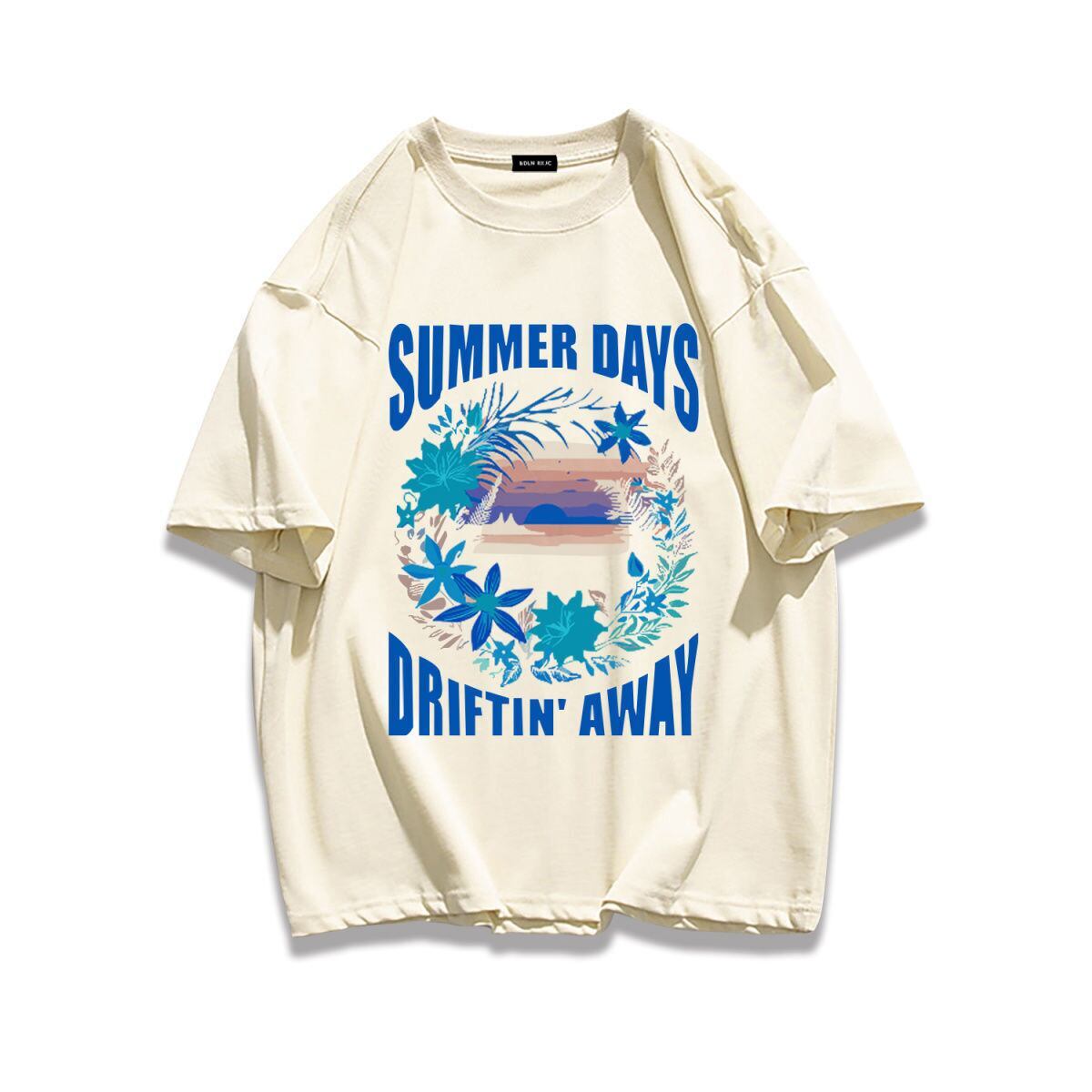 柔らかな肌触りで着心地も楽ちん アバンギャルド カジュアル プリント 全7色 半袖 Tシャツ <S-9263>