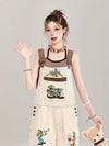 キュート オシャレ 都市ファッショ デザイン 切り替え ジョガーパンツ <S-11387>