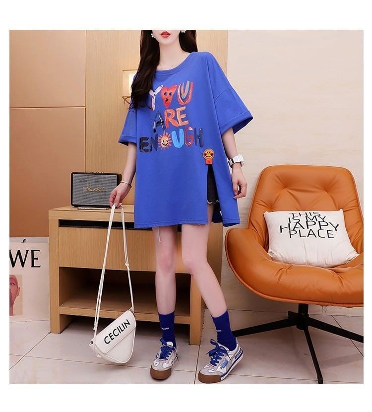 ストリートトレンド韓国風コットン半袖Tシャツ<S-2962>