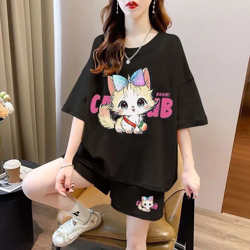 絶対欲しい カジュアル 夏に嬉しい機能付き 半袖Ｔシャツⅹパンツセット全4色<S-11268>