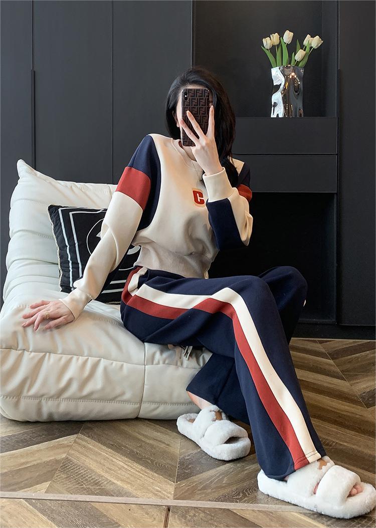 人気爆発 ロングパンツ 長袖スウェットXカジュアル セットアップ＜S-4096＞