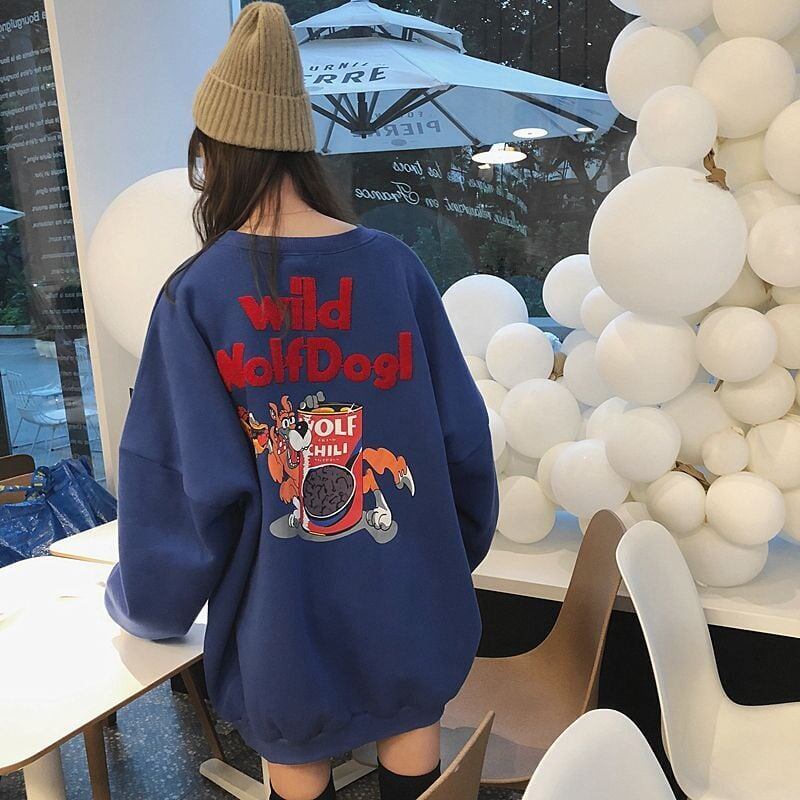 【裏起毛あり】絶対欲しい 個性派知的 ファッション スウェット<S-6281>