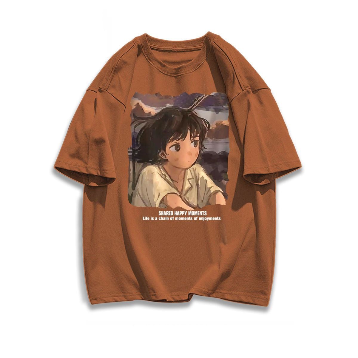 都市ファッショ デザイン オシャレ カジュアル プリント全5色 半袖Tシャツ<S-9258>
