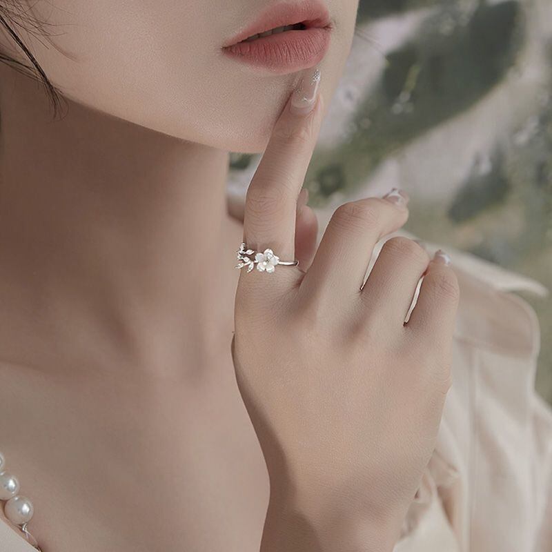 絶対流行 オシャレ度満点 清純甘くて女子力UP 気質溢れる 指輪＜S-12748＞
