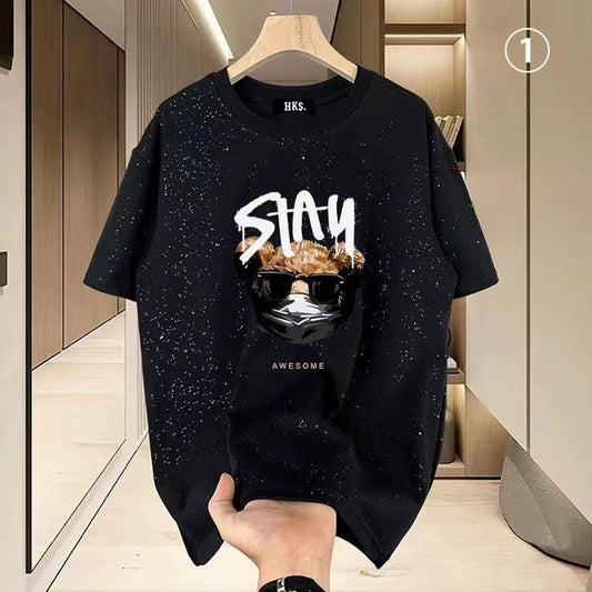 新商品 プリント カジュアル 選べるデザイン4種類 全2色 Tシャツ カットソー＜S-8585＞