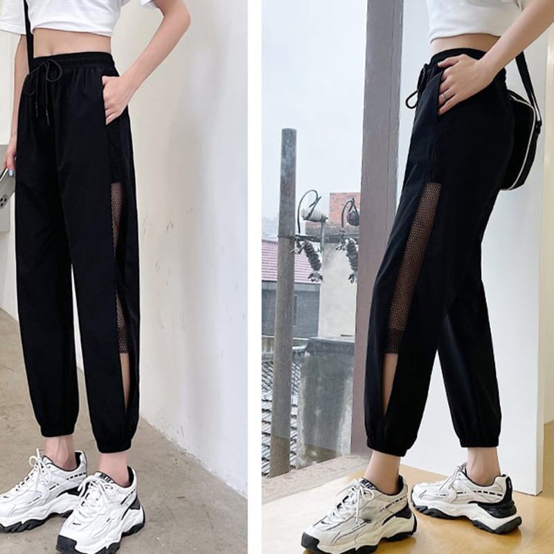 美人度アップ 透かし彫り チャーミング ハイウエスト パンツ ボトムス＜S-3015＞