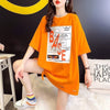 個性的なデザイン プリント 一目惚れ Tシャツ カットソー トップス＜S-3282＞
