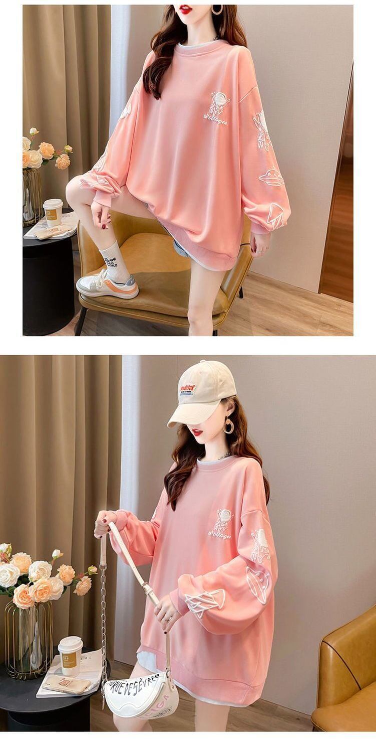 【裏起毛】 美人度アップ 魅力的 スウェット <S-6026>