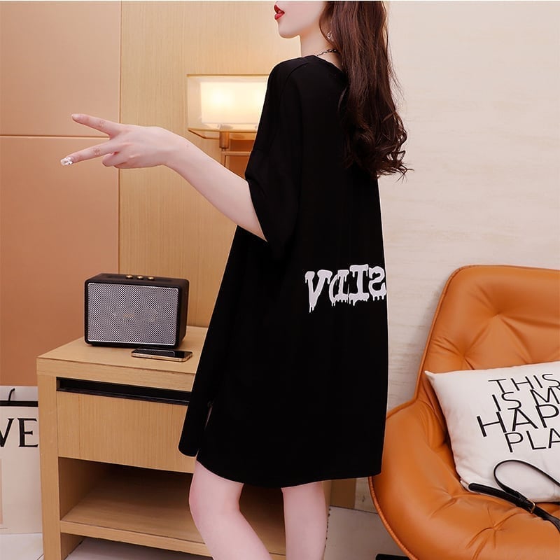 カジュアル 切り替え オシャレ度満点 プリント Tシャツ カットソー＜S-3515＞
