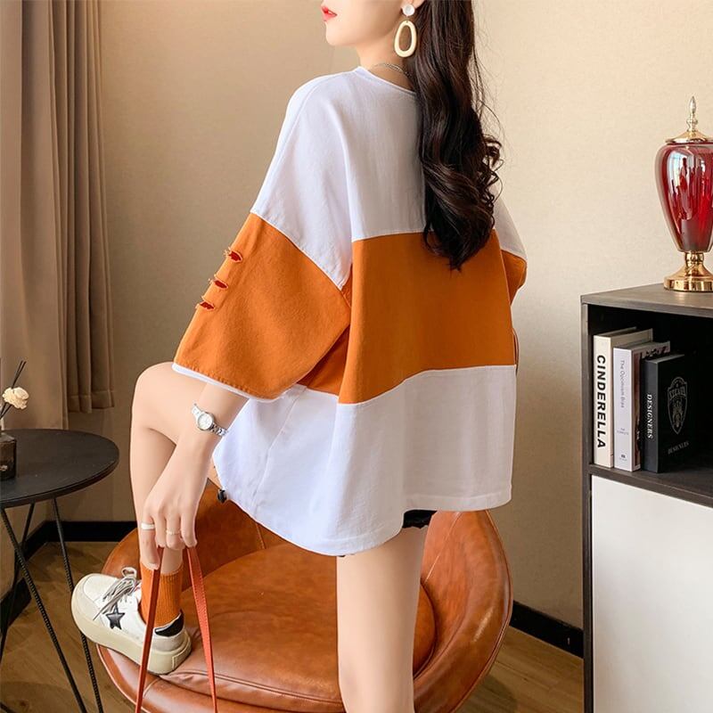 オシャレ度満点 3色選択可 美感いっぱい Tシャツ カットソー＜S-3042＞