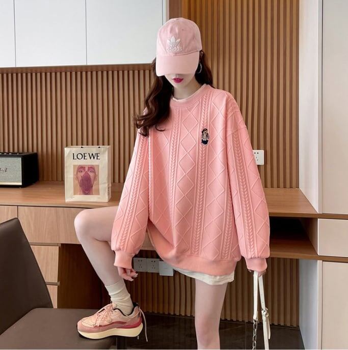 【裏起毛】 美人度アップ 魅力的 スウェット <S-6025>