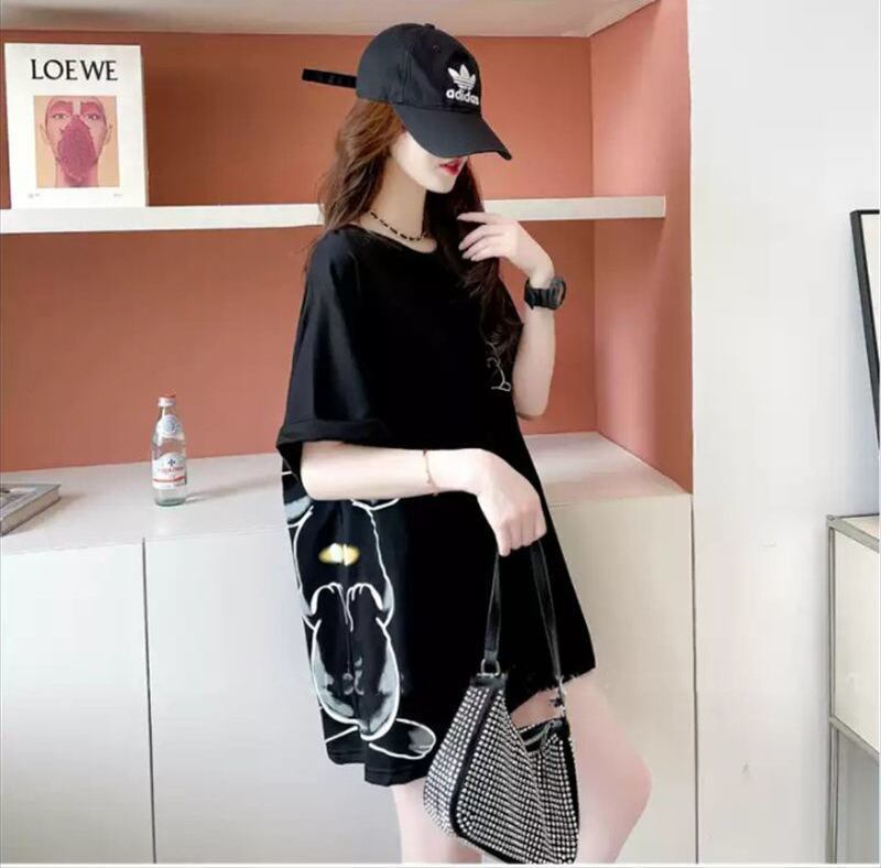 新商品 レース スウィートプリント 全2色 半袖Tシャツ ＜S-8715＞