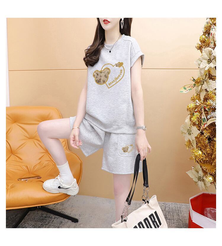 新作 ファッション カジュアル 半袖Ｔシャツⅹパンツセット<S-6536>
