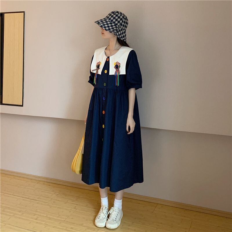大活躍 大人可愛い 超人気 シンプル チェック柄 フロック<S-11286>