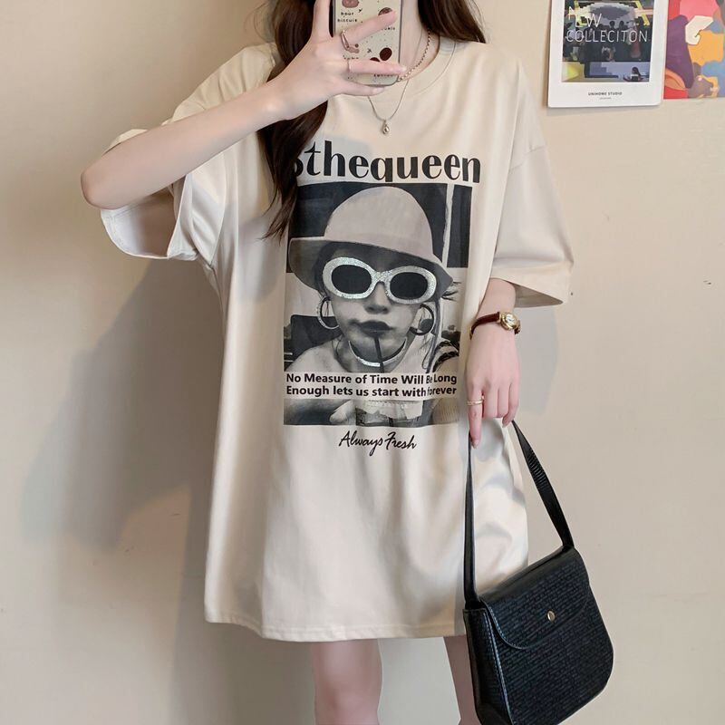 話題沸騰中 レース アバンギャルド 切り替え ホットダイヤモンド 3色選択 半袖Tシャツ＜S-8547＞