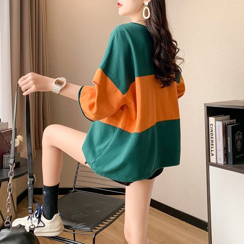 オシャレ度満点 3色選択可 美感いっぱい Tシャツ カットソー＜S-3042＞