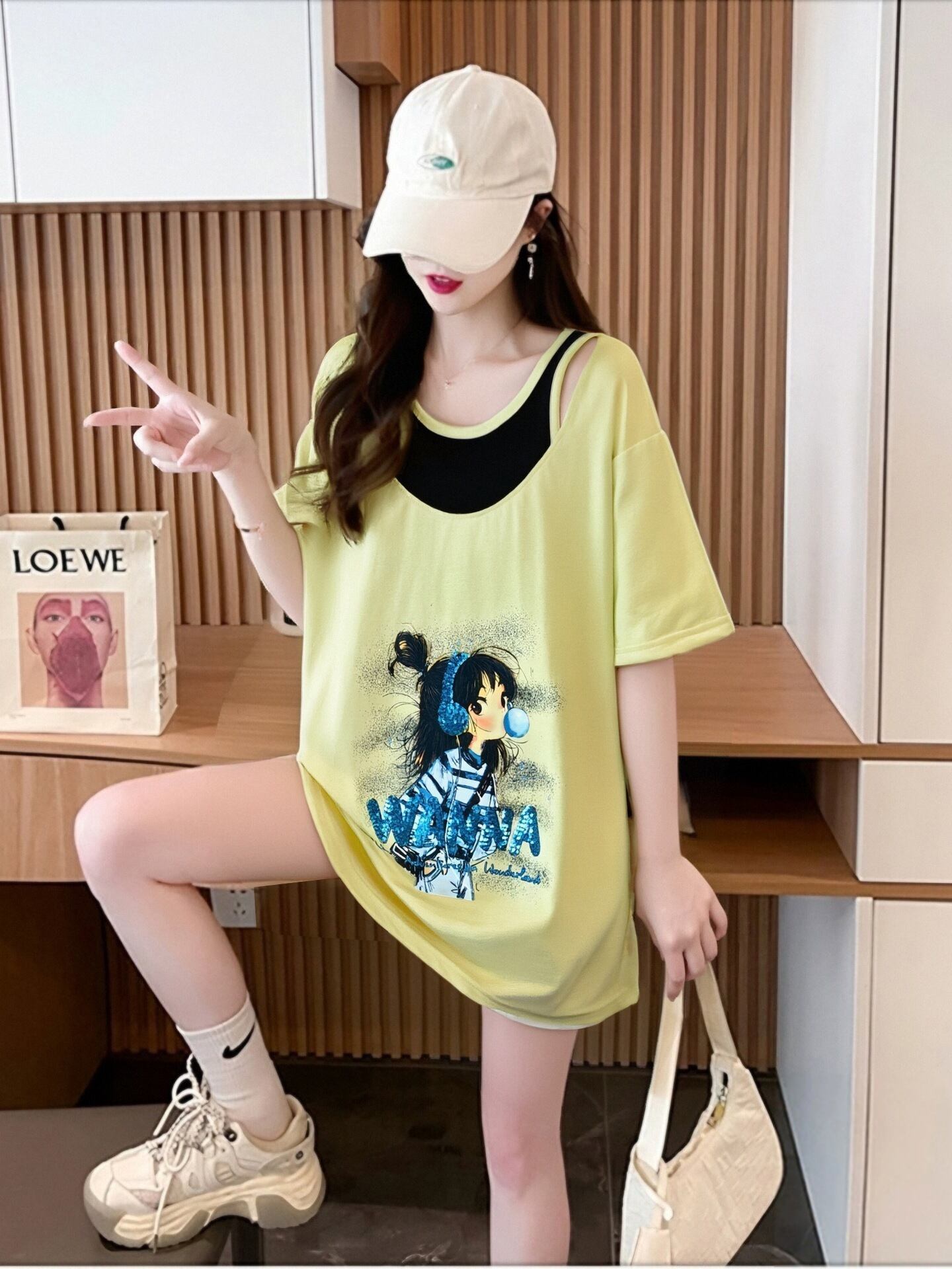 キュート 美人度アップ おすすめ 好感度UP カジュアル 全4色 半袖 Tシャツ ＜S-11157＞