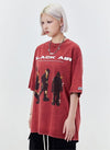 タイドブランド  アメリカンストリート レトロフレームプリントTシャツ<S-2905>
