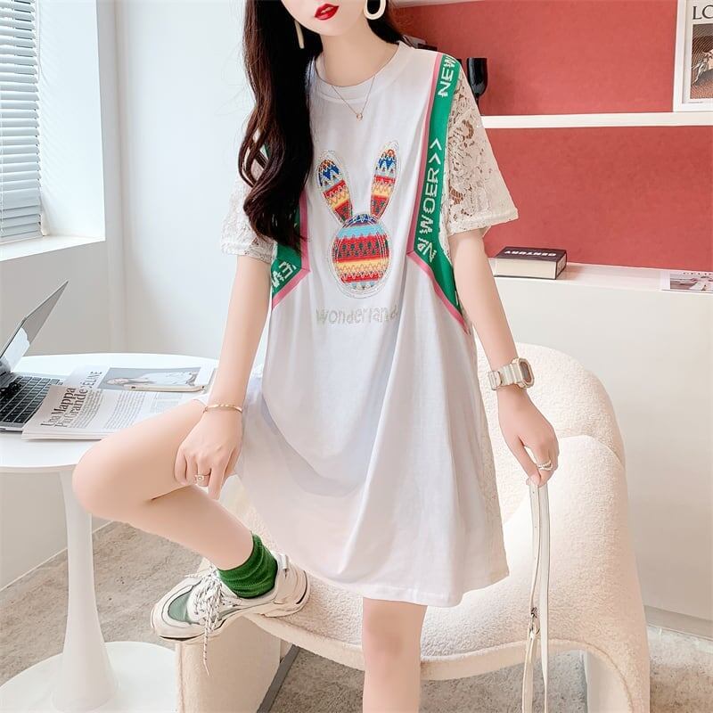 スタイリッシュ プリント 一目惚れ Tシャツ カットソー＜S-3265＞