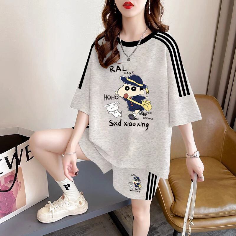 夏に嬉しい機能付き  カジュアル 半袖Ｔシャツⅹパンツセット全3色<S-11341>