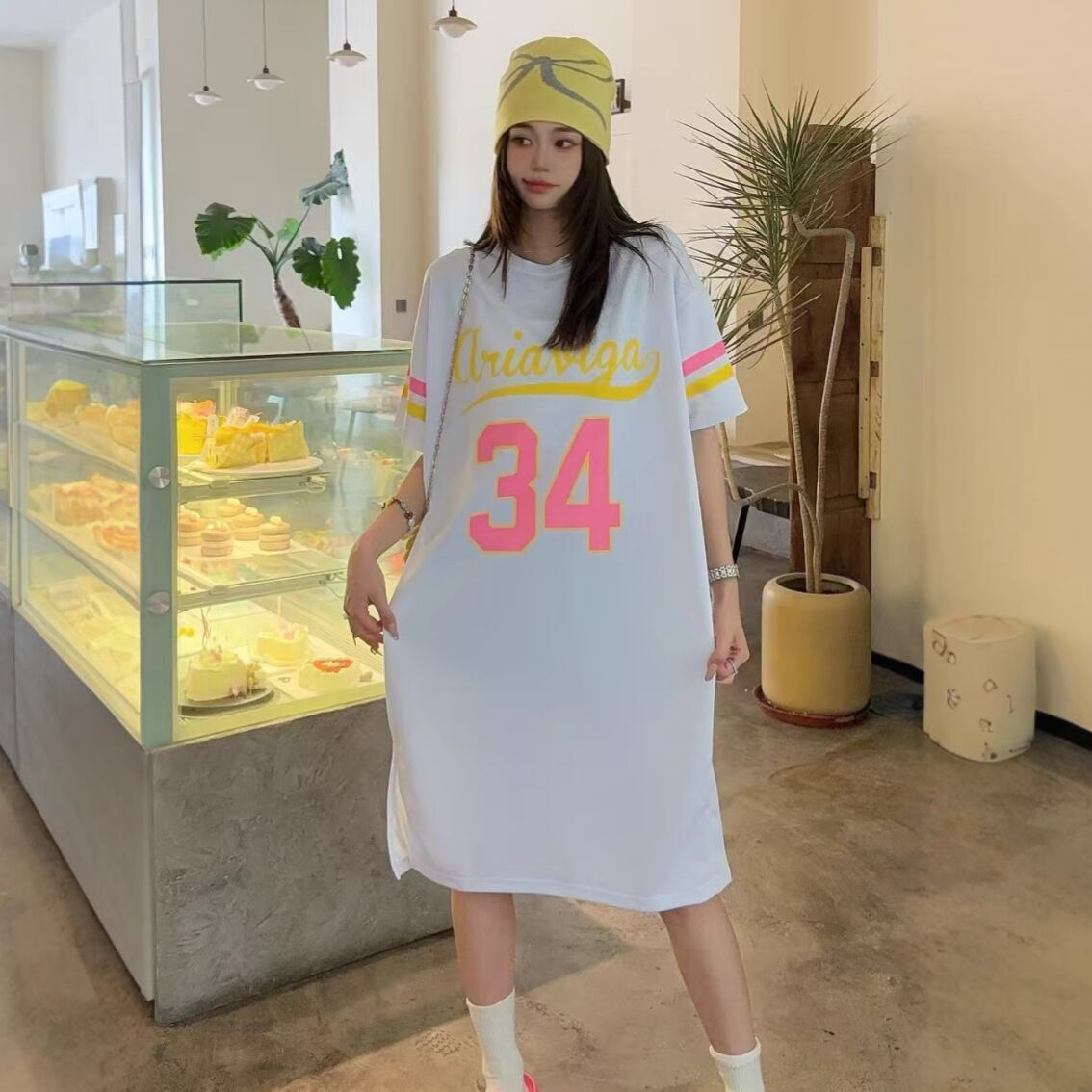 美人度アップ 好感度UP 海外トレンド カジュアル 全3色 半袖 Tシャツ ＜S-11555＞