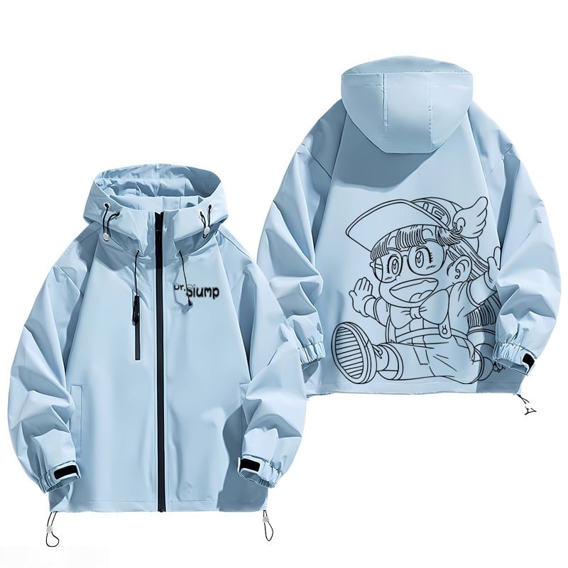 大人かわいい プリント カジュアル 防風 パーカー <S-13053>