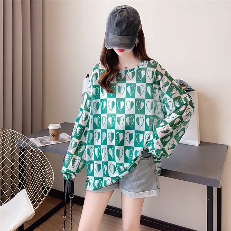 好感度満載 ラウンドネック 美感いっぱい プリント Tシャツ カットソー＜S-2869＞