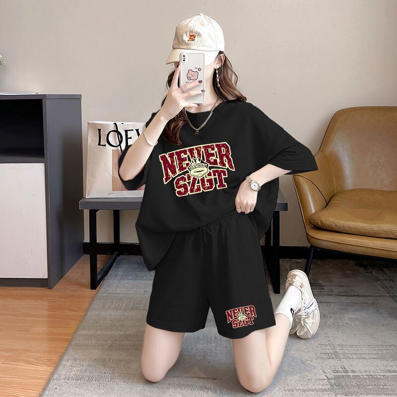 売り切れ必至 プリント カジュアル 半袖Ｔシャツⅹパンツセット全2色 <S-8549>