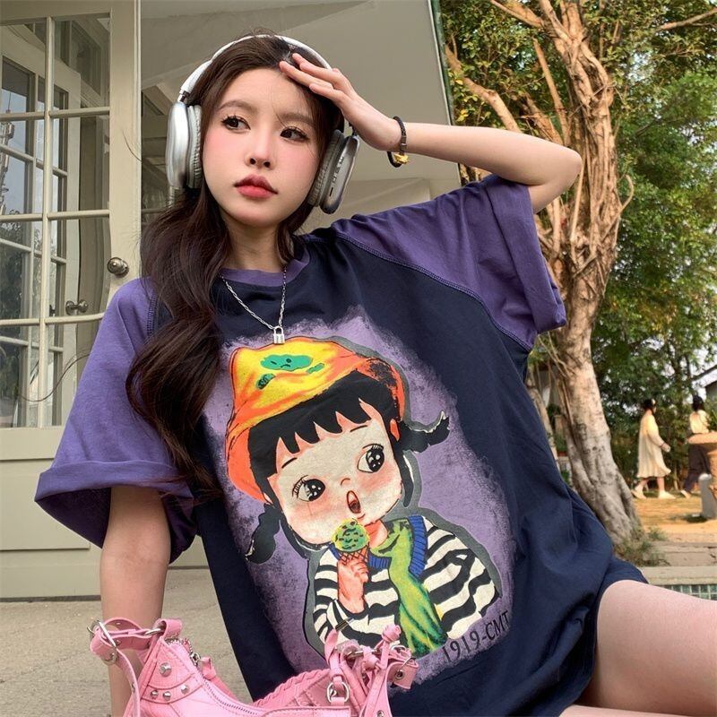 着回し力抜群 個性派 カジュアル プリント 半袖Tシャツ＜S-8163＞