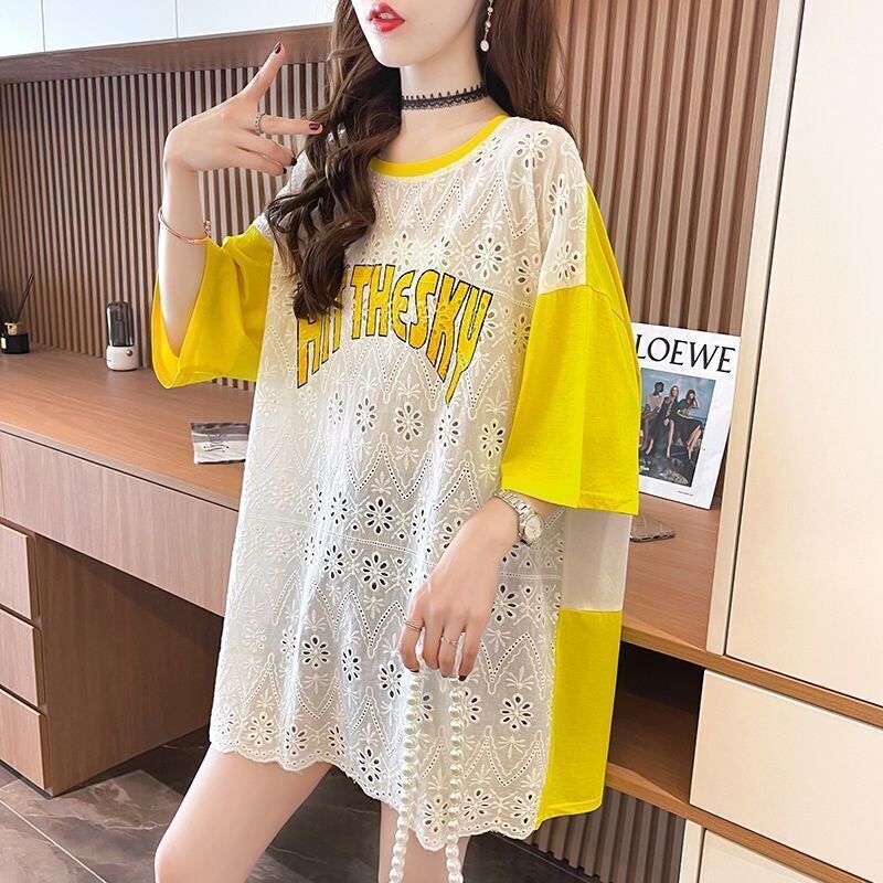 気質満点 ラウンドネック キュート 半袖Tシャツ ＜S-8647＞
