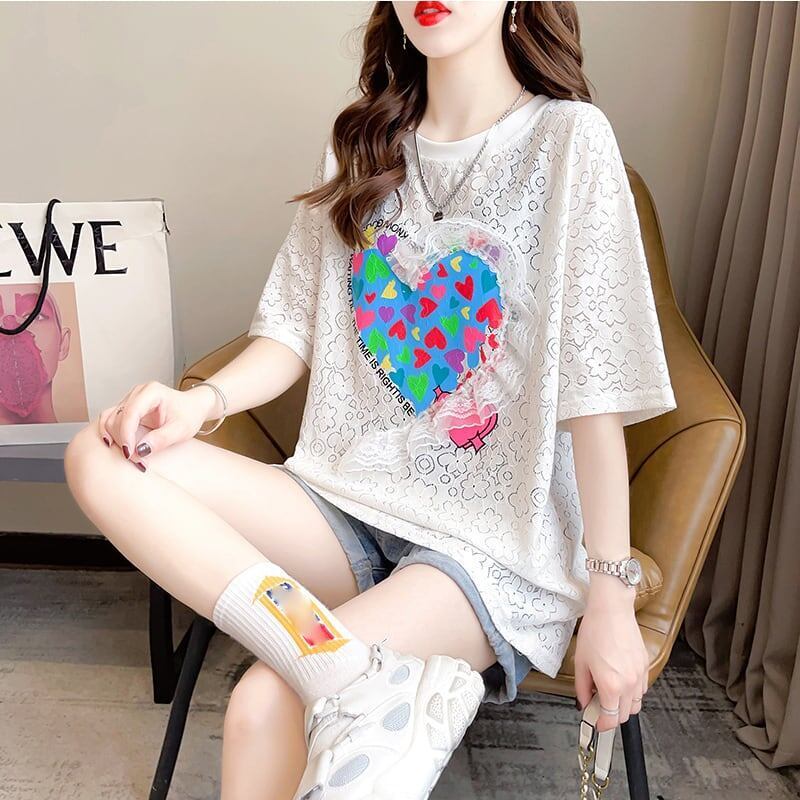 オシャレ度満点 プリント 高級感溢れる Tシャツ カットソー＜S-3336＞
