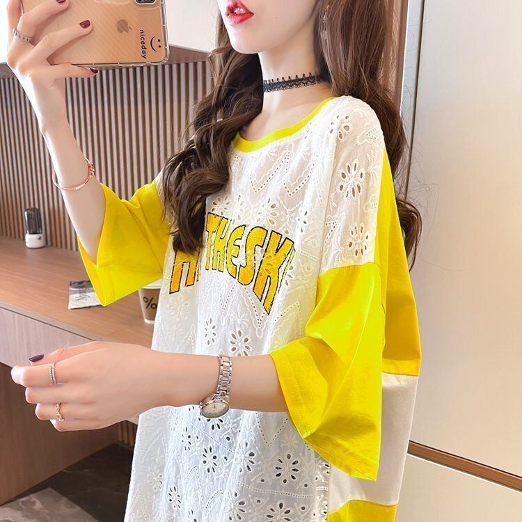 気質満点 ラウンドネック キュート 半袖Tシャツ ＜S-8647＞