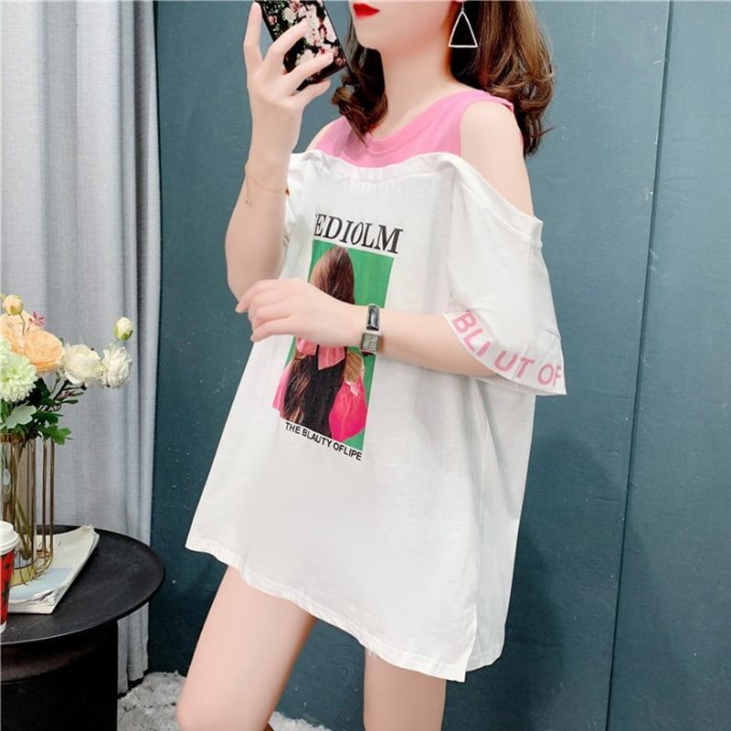 今季大好評 3色選択可 美感いっぱい ベアトップ Tシャツ カットソー＜S-3203＞
