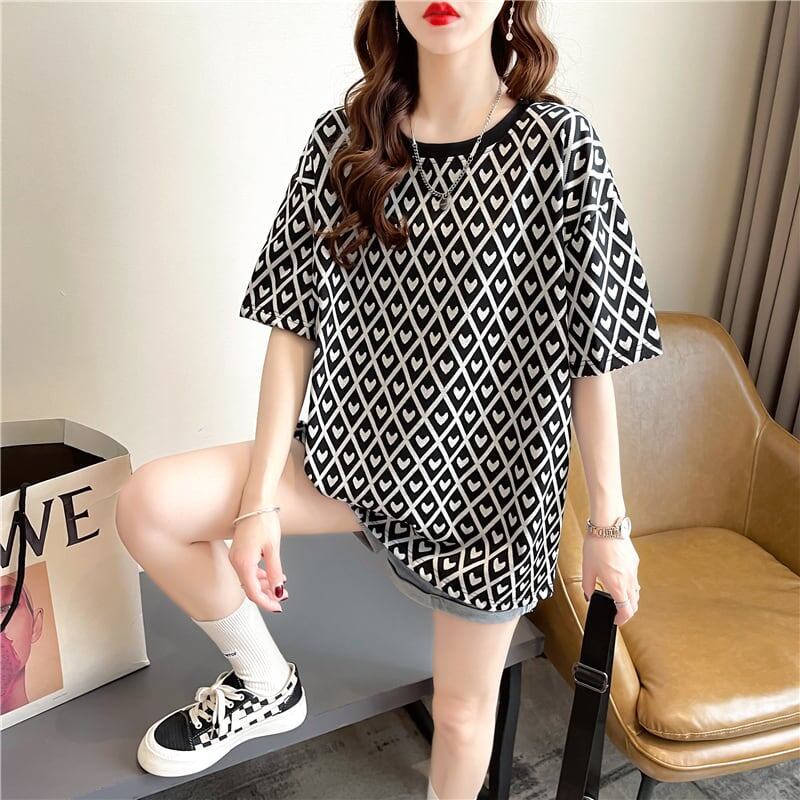 着心地抜群 ラウンドネック 女性力を高める Tシャツ カットソー＜S-2996＞