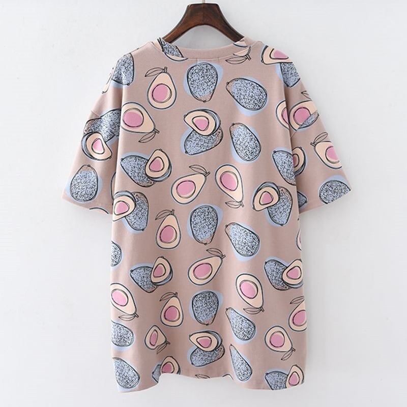 ゆったり感アップ プリント オシャレ度満点 Tシャツ カットソー＜S-3321＞