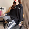 スタイリッシュ 切り替え 一目惚れ プリント Tシャツ カットソー＜S-3675＞