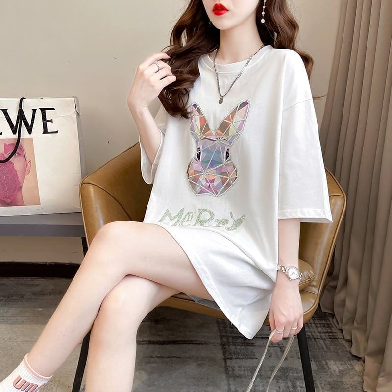 好感度満載 切り替え 着心地抜群 プリント Tシャツ カットソー＜S-3497＞