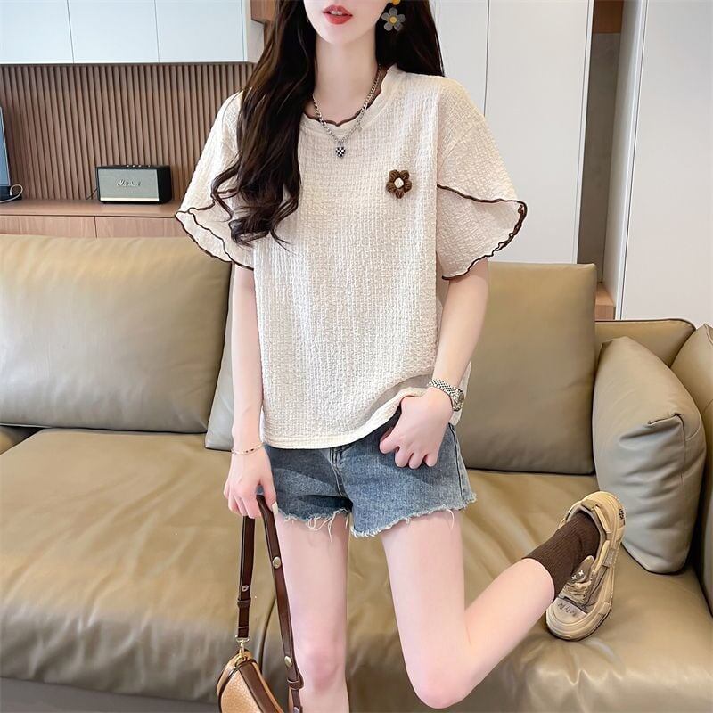 美人度アップ スウィート キュート 5色選択 半袖Tシャツ＜S-8578＞