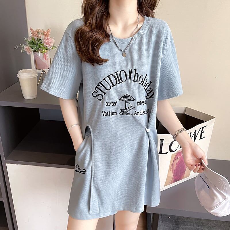 着心地抜群 切り替え 女性力を高める Tシャツ＋ショートパンツ セットアップ＜S-3612＞