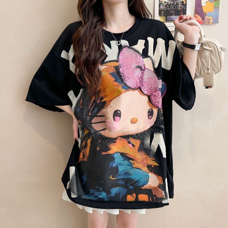 大人可愛い 好感度UP 海外トレンド カジュアル 全3色 半袖 Tシャツ ＜S-11121＞