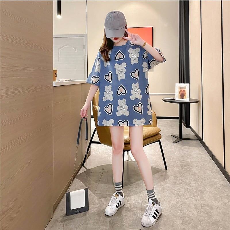 好感度満載 プリント 美感いっぱい Tシャツ カットソー＜S-3343＞
