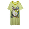 新作 シンプル プリント Tシャツ ワンピース <S-13175>