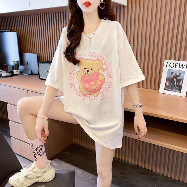 美人度アップ 好感度UP 海外トレンド カジュアル 全3色 半袖 Tシャツ ＜S-11641＞