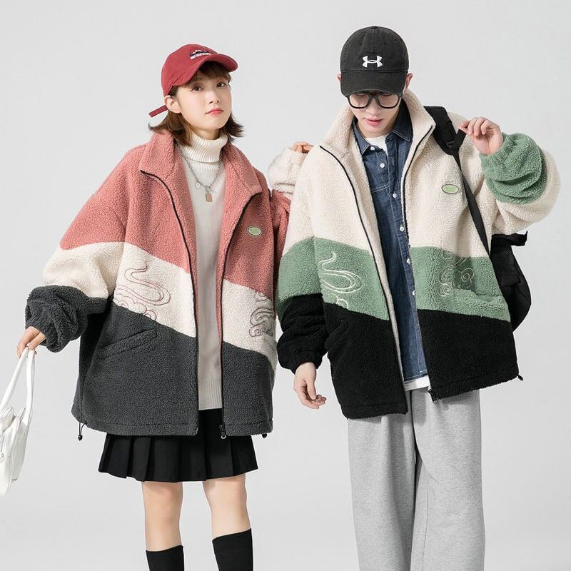 大活躍 シンプル ファッション 上品 暖かいボアジャケット<S-5772>