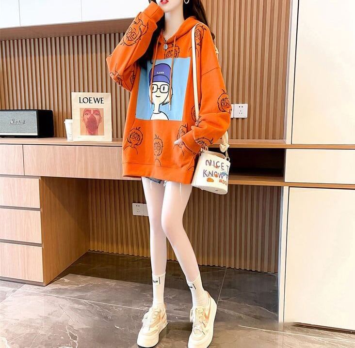 【店舗販促品】 プリント 美人度アップ パーカー 全3色＜S-4938＞