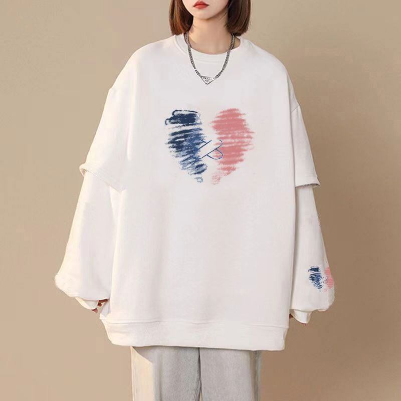 【半額！期間限定！！】超人気  プリント ゆったりスウェット全4色＜S-4968＞