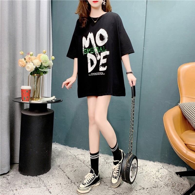 オシャレ度満点 切り替え 好感度満載 プリント Tシャツ カットソー＜S-3672＞